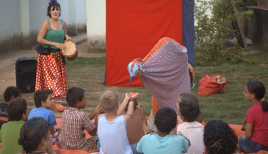 Teatro interativo e oficinas de fotografia promoveram a sensibilização ambiental de adultos  e crianças na Fazenda São Nicolau e nas escolas de comunidades vizinhas